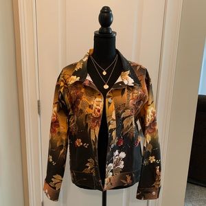 Floral Denim Jacket